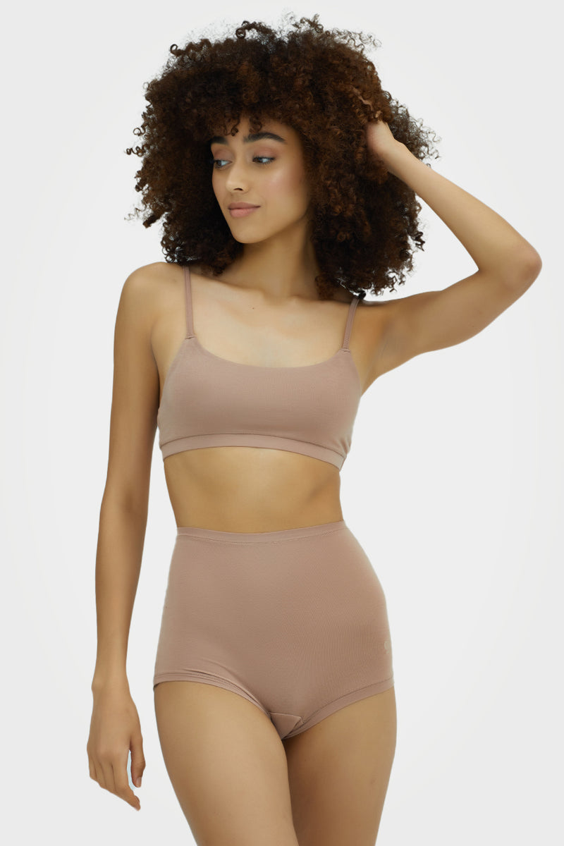 Organic Bamboo Women's High Waist Full Brief