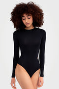 Organic Bamboo Women's Long Sleeve Crewneck Bodysuit