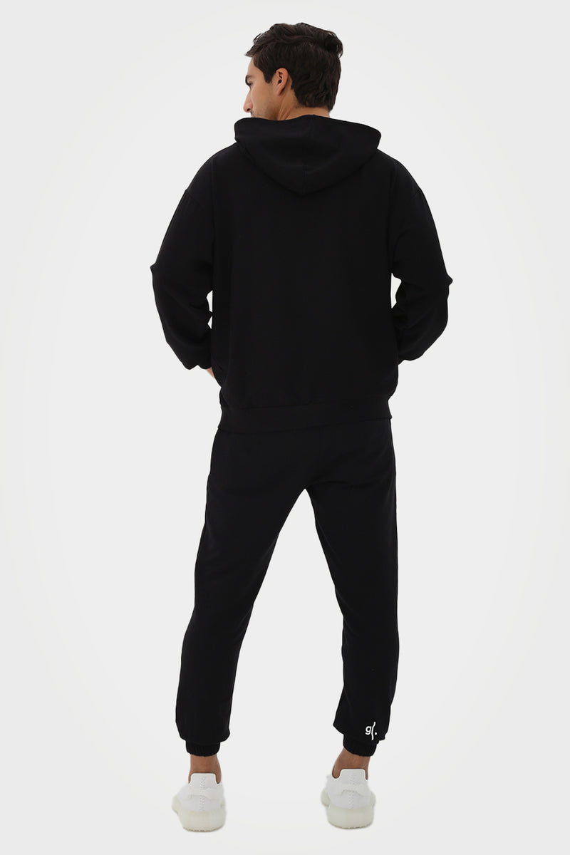 Organic Bamboo Men Oversized Zip Up Hoodie