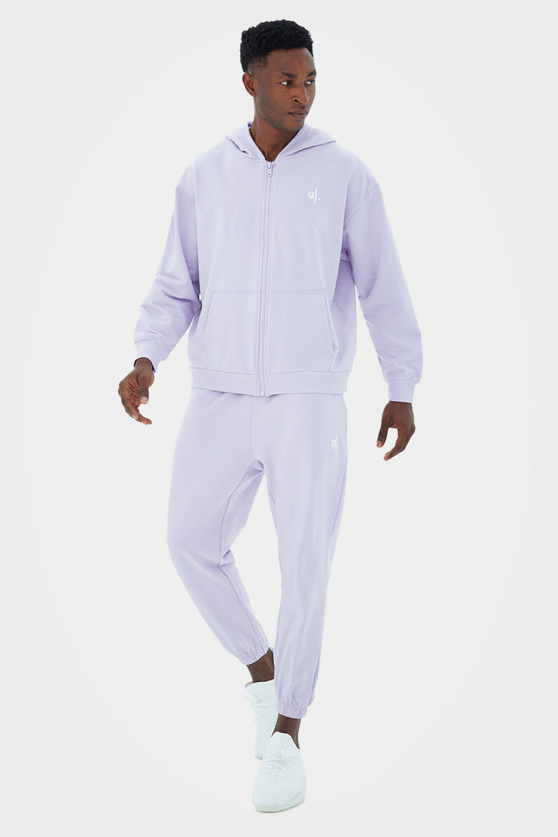 Organic Bamboo Men Oversized Zip Up Hoodie
