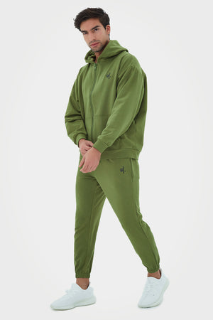Organic Bamboo Men Oversized Zip Up Hoodie
