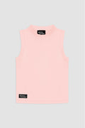 Women's Sustainable Sleeveless Crop High Neck Top