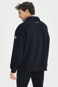 Organic Bamboo Men Cozy Half Zip Slim Fit Jumper