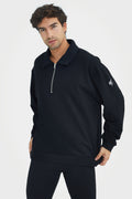Organic Bamboo Men Cozy Half Zip Slim Fit Jumper