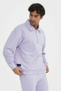 Organic Bamboo Men Cozy Half Zip Slim Fit Jumper