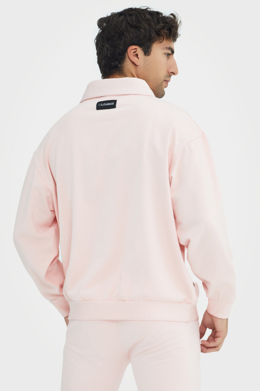 Organic Bamboo Men Cozy Half Zip Slim Fit Jumper