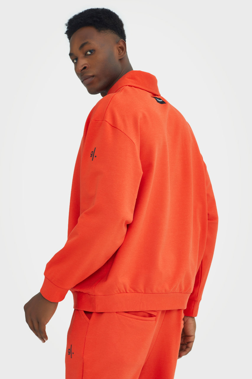 Organic Bamboo Men Cozy Half Zip Slim Fit Jumper