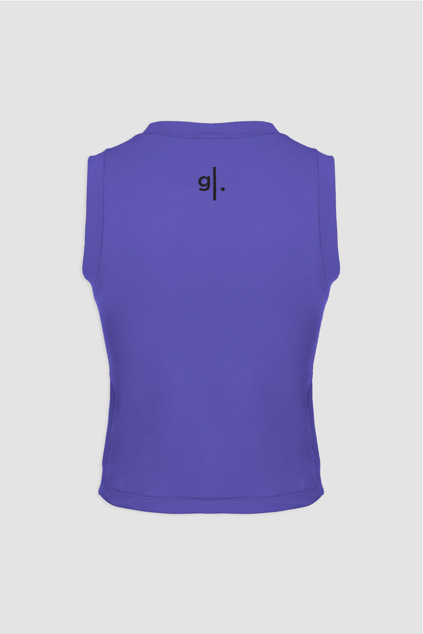 Women's Sustainable Sleeveless Crop High Neck Top