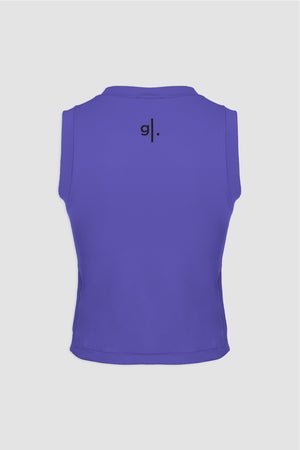 Women's Sustainable Sleeveless Crop High Neck Top