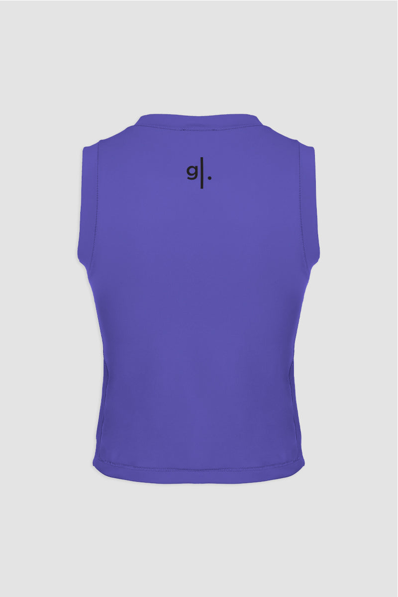 Women's Sustainable Sleeveless Crop High Neck Top