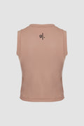 Women's Sustainable Sleeveless Crop High Neck Top