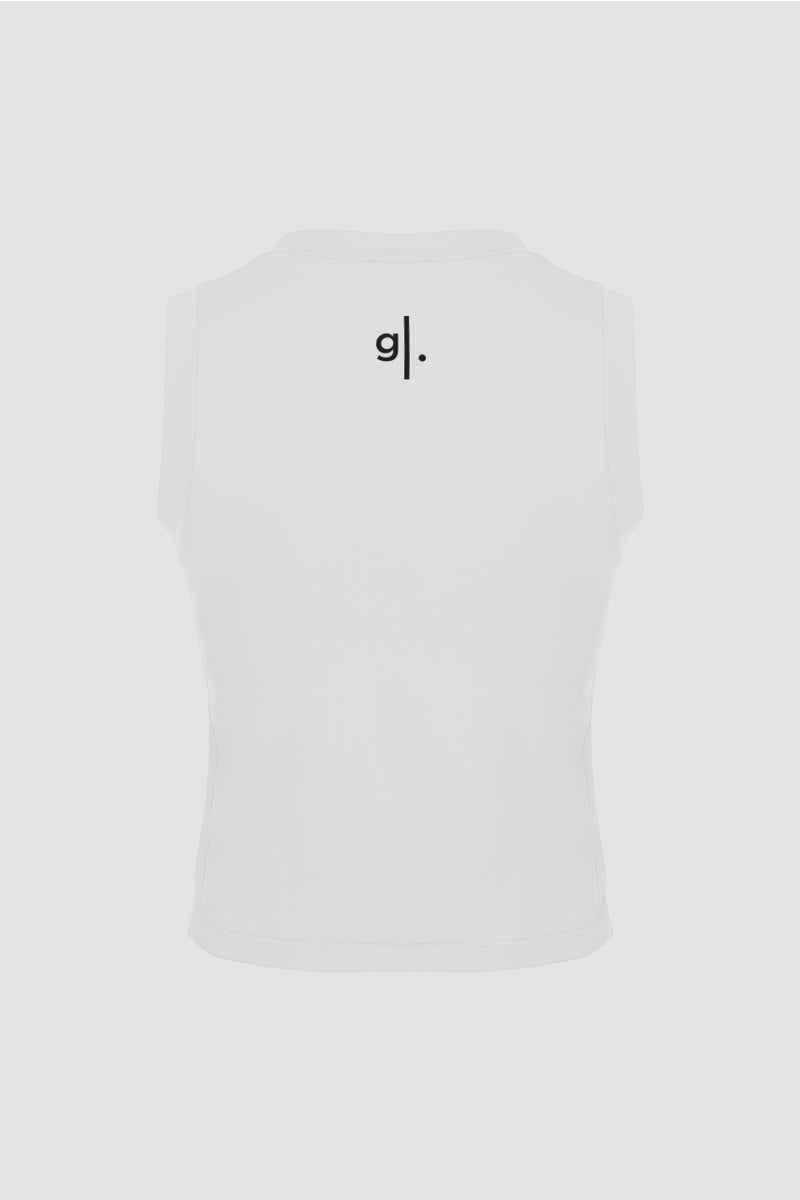 Women's Sustainable Sleeveless Crop High Neck Top