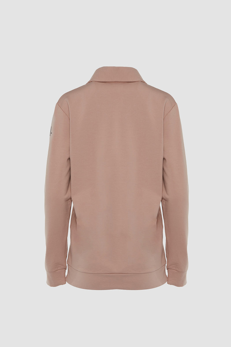 Organic Bamboo Women Cozy Half Zip Slim Fit Jumper