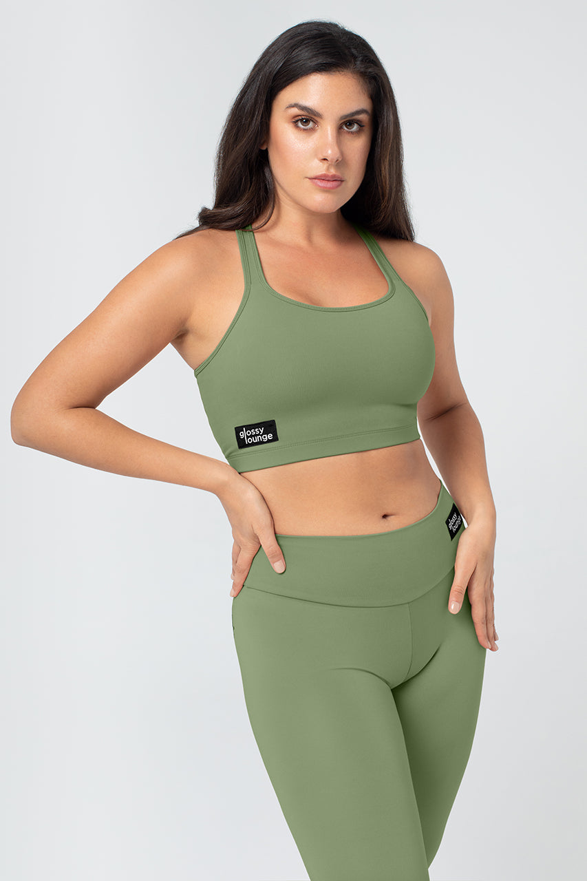 Women's Sustainable Sports Bra Racerback Long Line