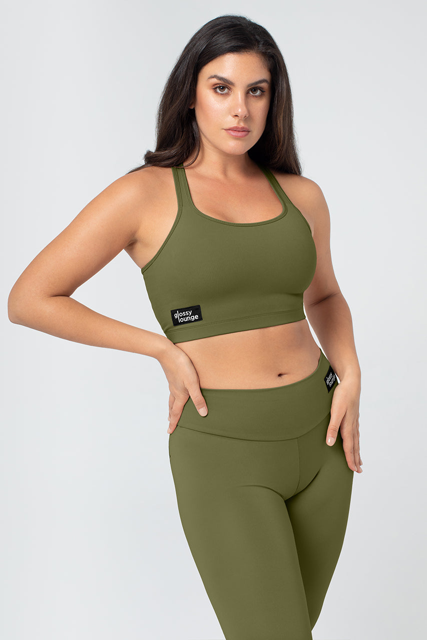 Women's Sustainable Sports Bra Racerback Long Line
