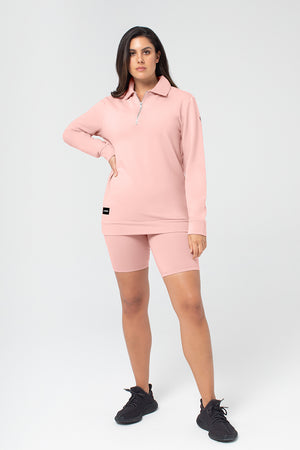 Organic Bamboo Women Cozy Half Zip Slim Fit Jumper