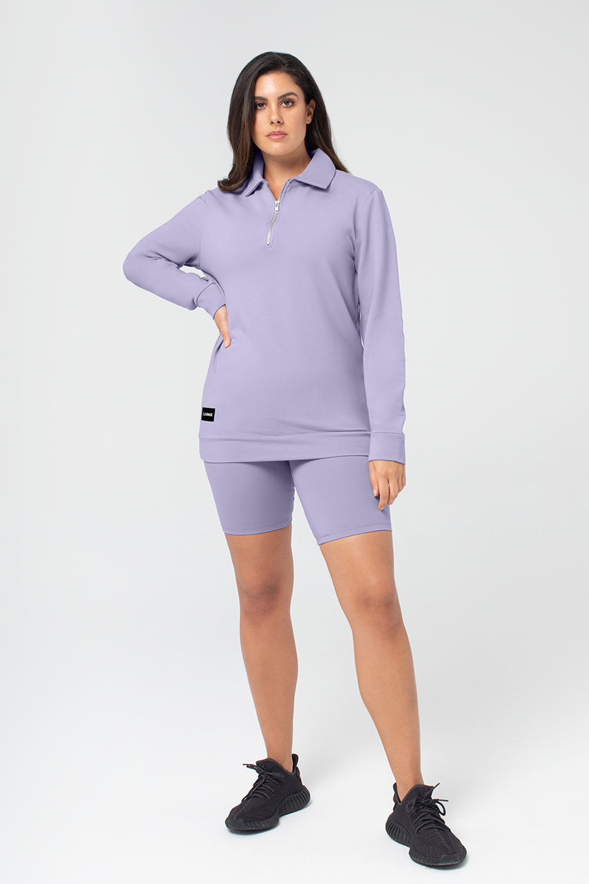 Organic Bamboo Women Cozy Half Zip Slim Fit Jumper