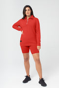 Organic Bamboo Women Cozy Half Zip Slim Fit Jumper