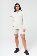 Organic Bamboo Women Cozy Half Zip Slim Fit Jumper
