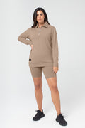 Organic Bamboo Women Cozy Half Zip Slim Fit Jumper