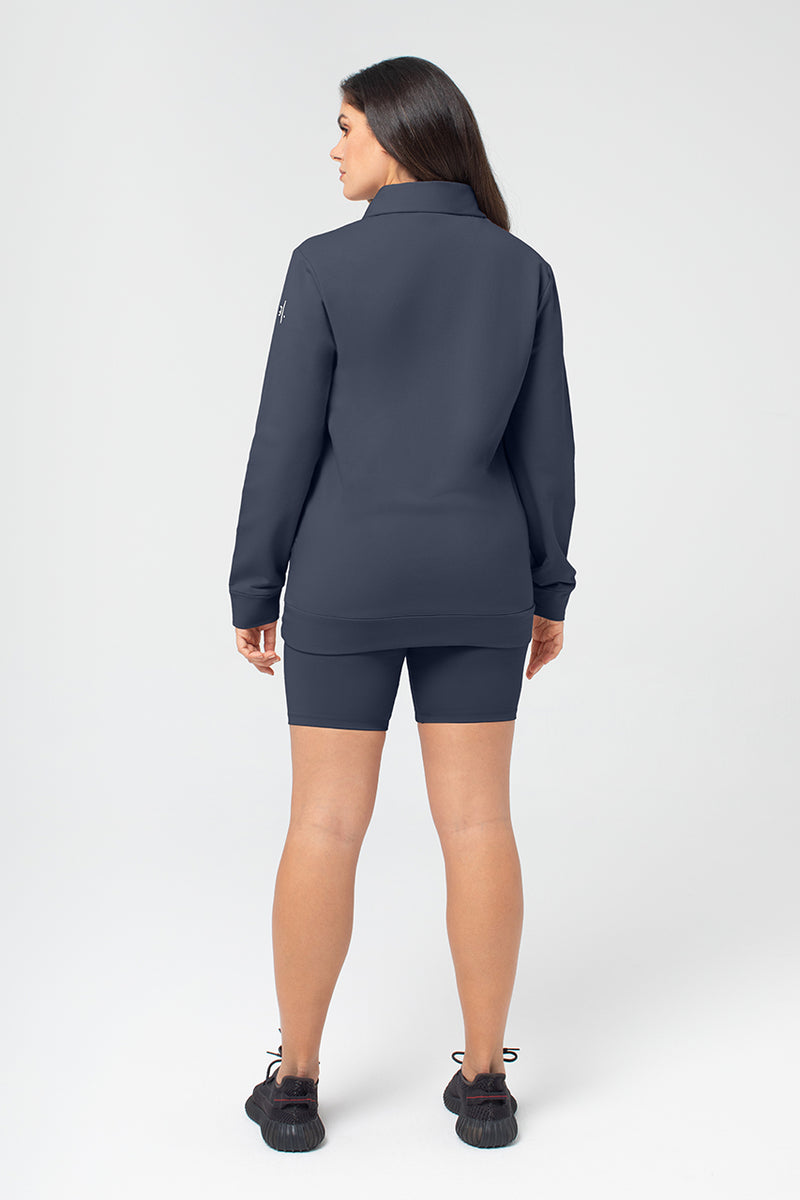 Organic Bamboo Women Cozy Half Zip Slim Fit Jumper