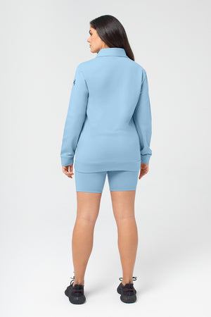 Organic Bamboo Women Cozy Half Zip Slim Fit Jumper