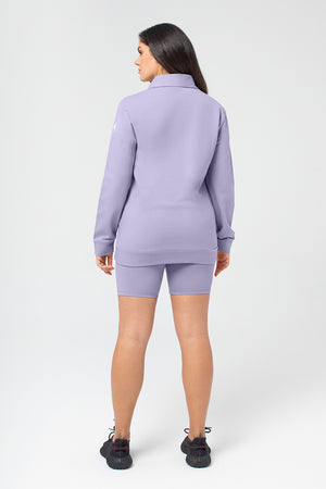 Organic Bamboo Women Cozy Half Zip Slim Fit Jumper