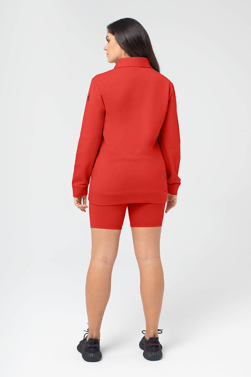 Organic Bamboo Women Cozy Half Zip Slim Fit Jumper