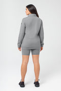 Organic Bamboo Women Cozy Half Zip Slim Fit Jumper