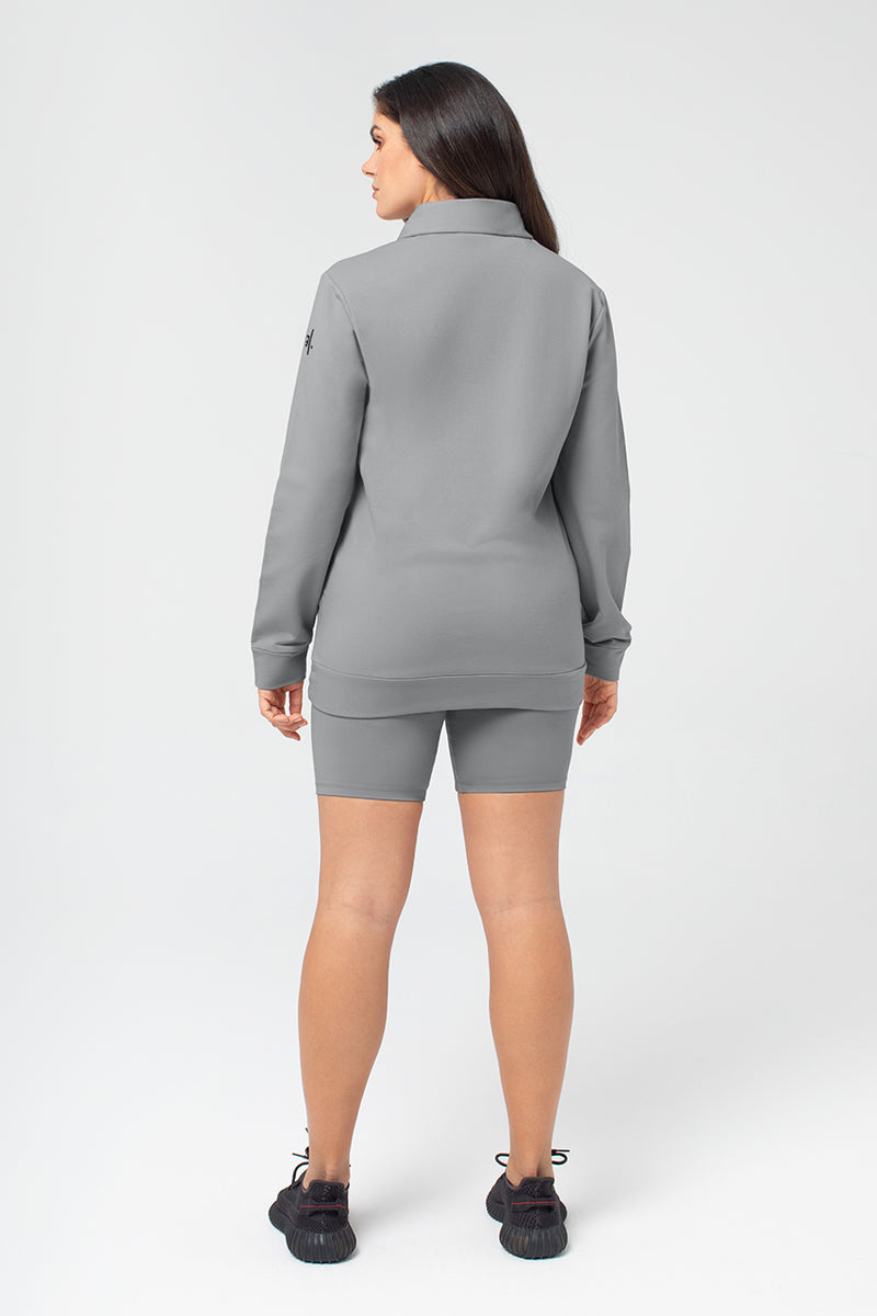 Organic Bamboo Women Cozy Half Zip Slim Fit Jumper