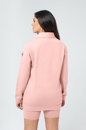 Organic Bamboo Women Cozy Half Zip Slim Fit Jumper