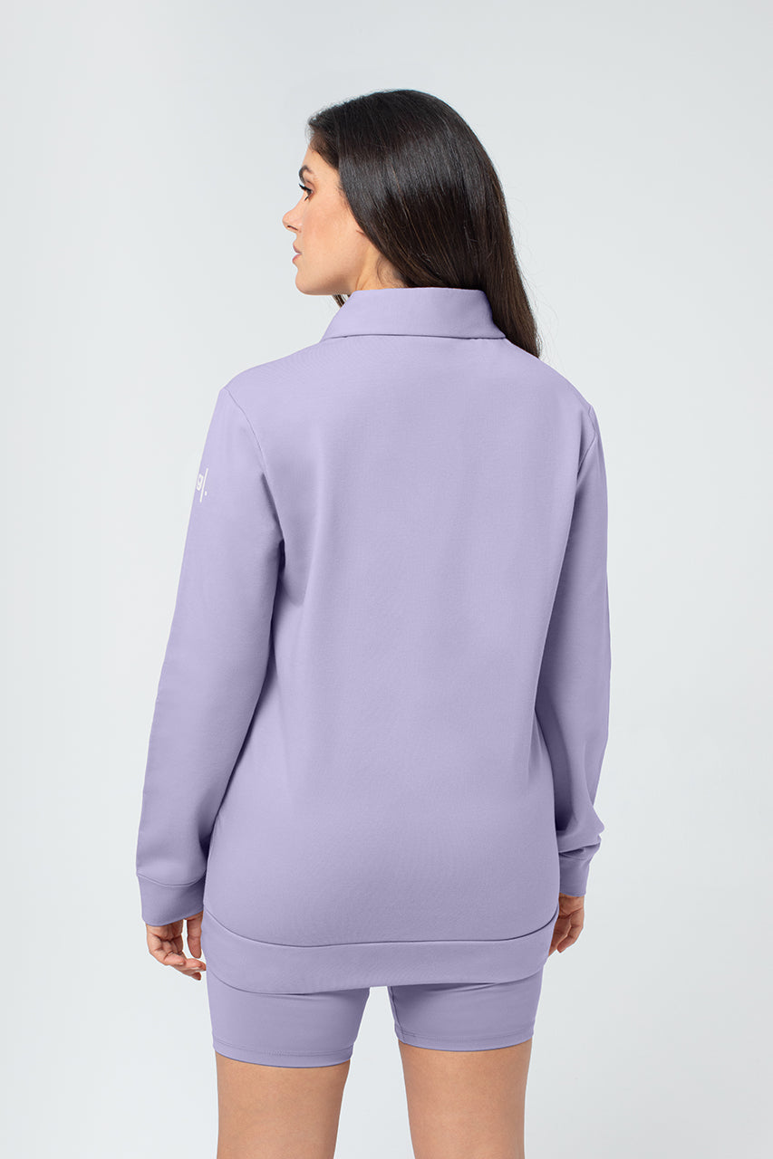 Organic Bamboo Women Cozy Half Zip Slim Fit Jumper
