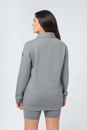 Organic Bamboo Women Cozy Half Zip Slim Fit Jumper