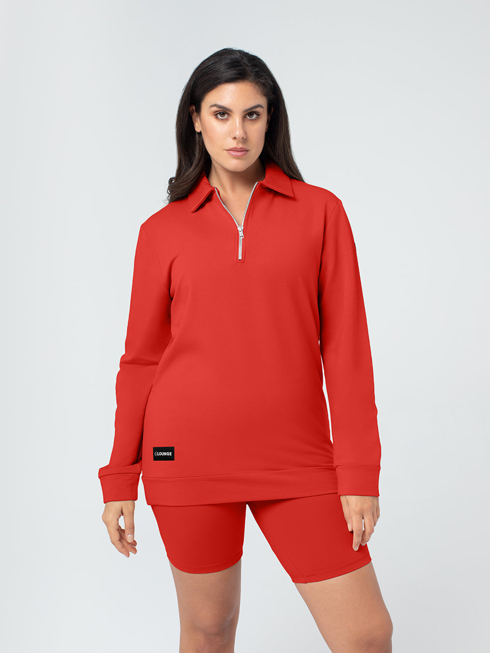 Organic Bamboo Women Cozy Half Zip Slim Fit Jumper