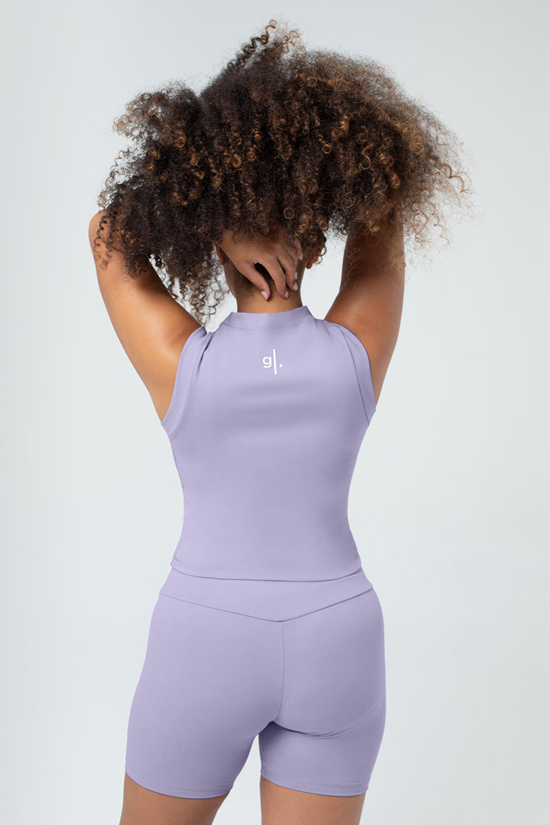 Women's Sustainable Sleeveless Crop High Neck Top