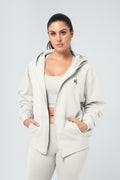 Organic Bamboo Women Oversized Zip Up Hoodie