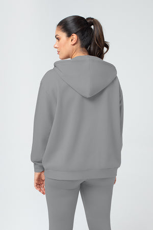 Organic Bamboo Women Oversized Zip Up Hoodie