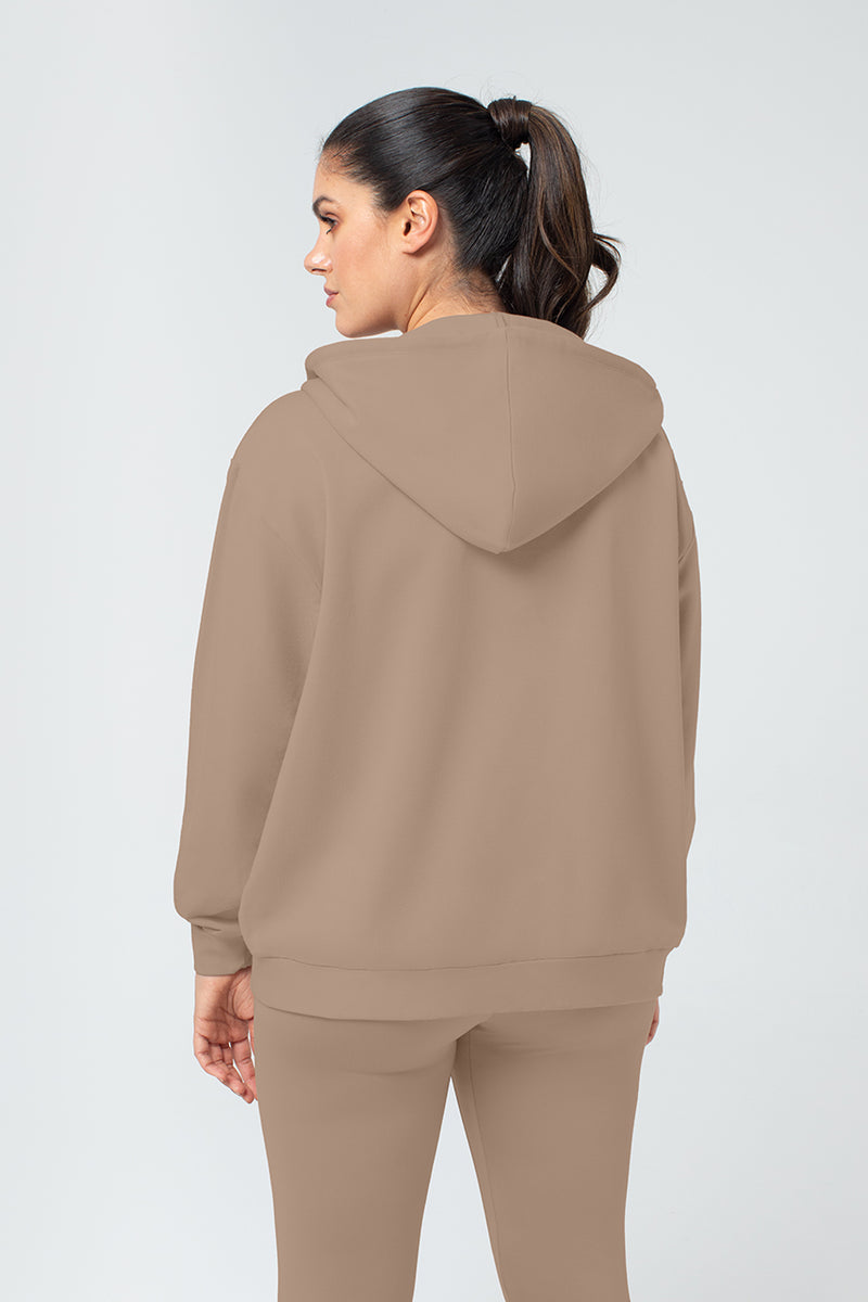 Organic Bamboo Women Oversized Zip Up Hoodie