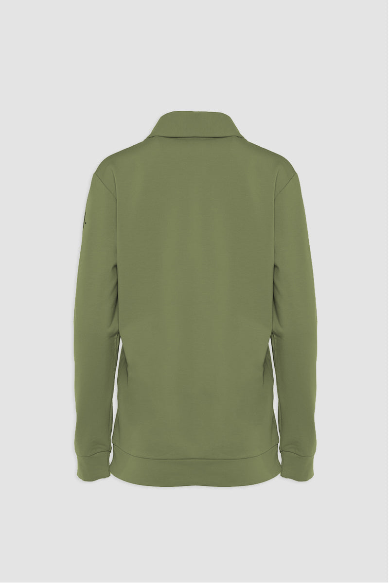 Organic Bamboo Women Cozy Half Zip Slim Fit Jumper