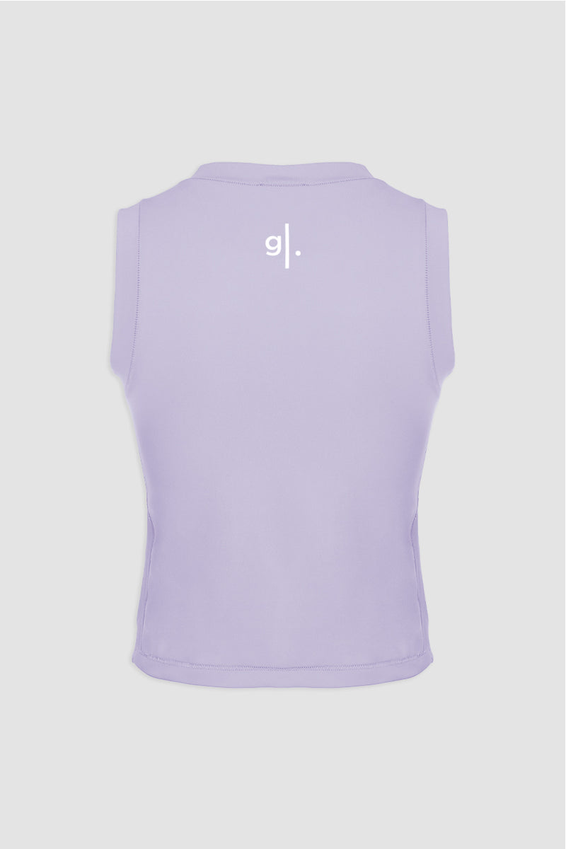 Women's Sustainable Sleeveless Crop High Neck Top