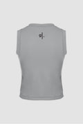 Women's Sustainable Sleeveless Crop High Neck Top