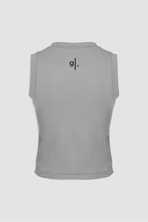 Women's Sustainable Sleeveless Crop High Neck Top