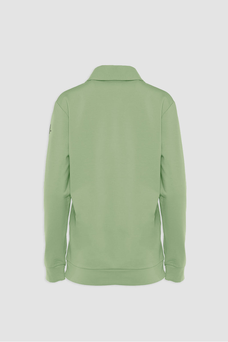 Organic Bamboo Women Cozy Half Zip Slim Fit Jumper
