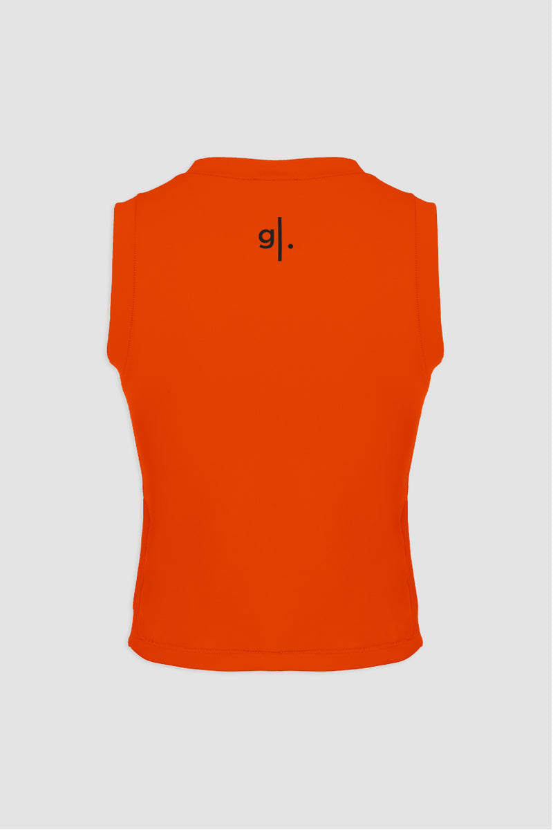 Women's Sustainable Sleeveless Crop High Neck Top