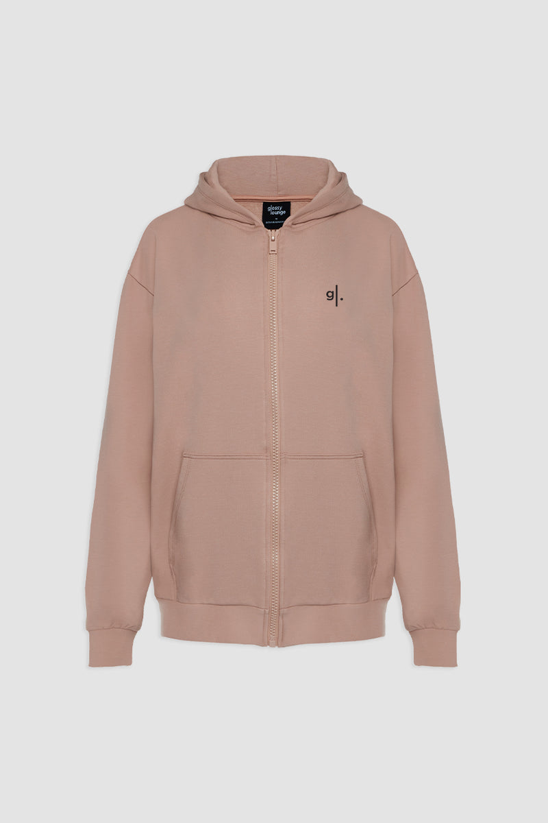 Organic Bamboo Women Oversized Zip Up Hoodie