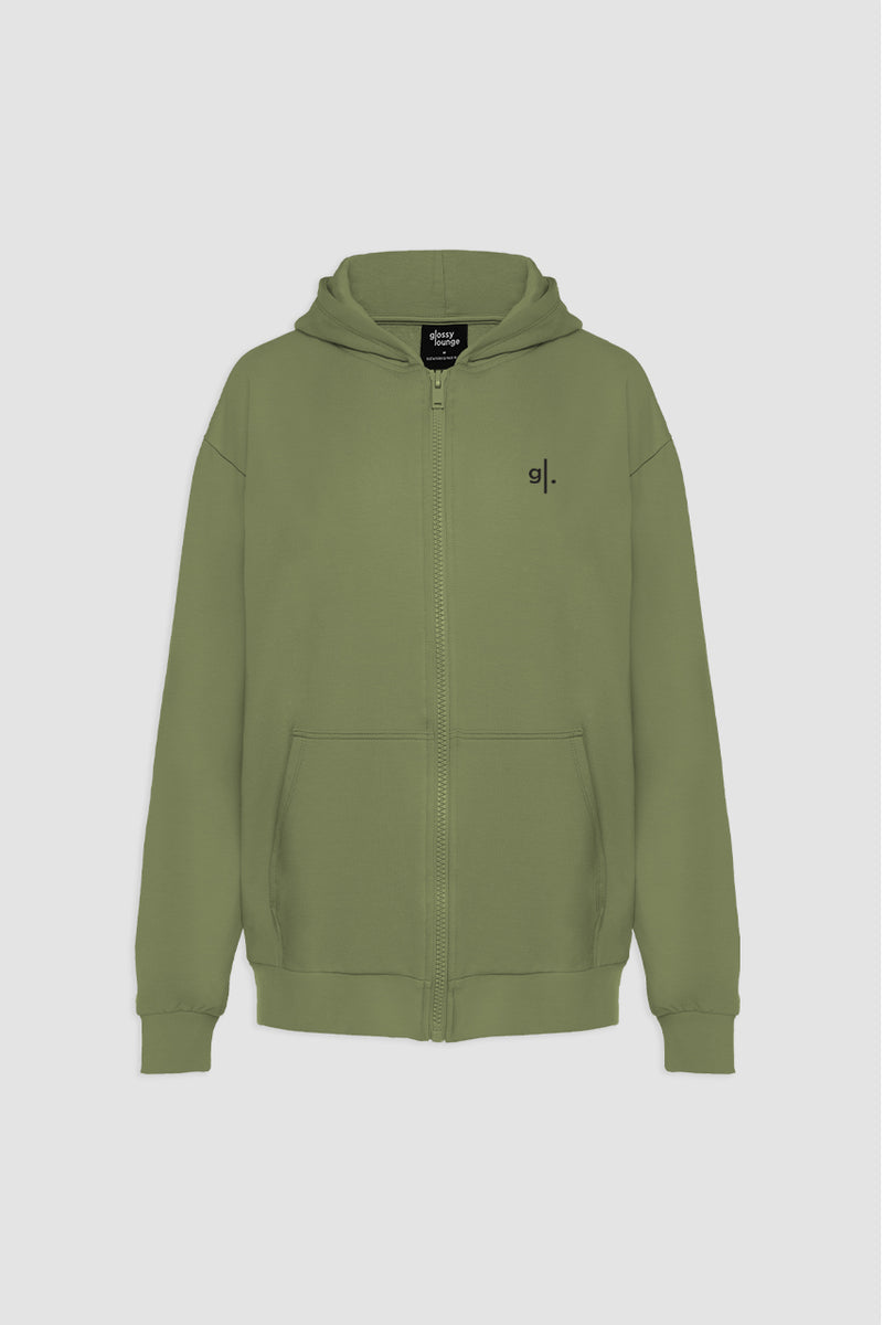 Organic Bamboo Women Oversized Zip Up Hoodie