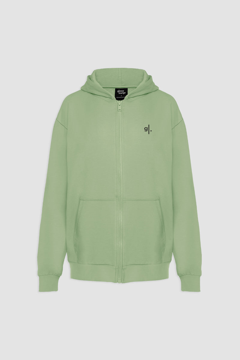 Organic Bamboo Women Oversized Zip Up Hoodie