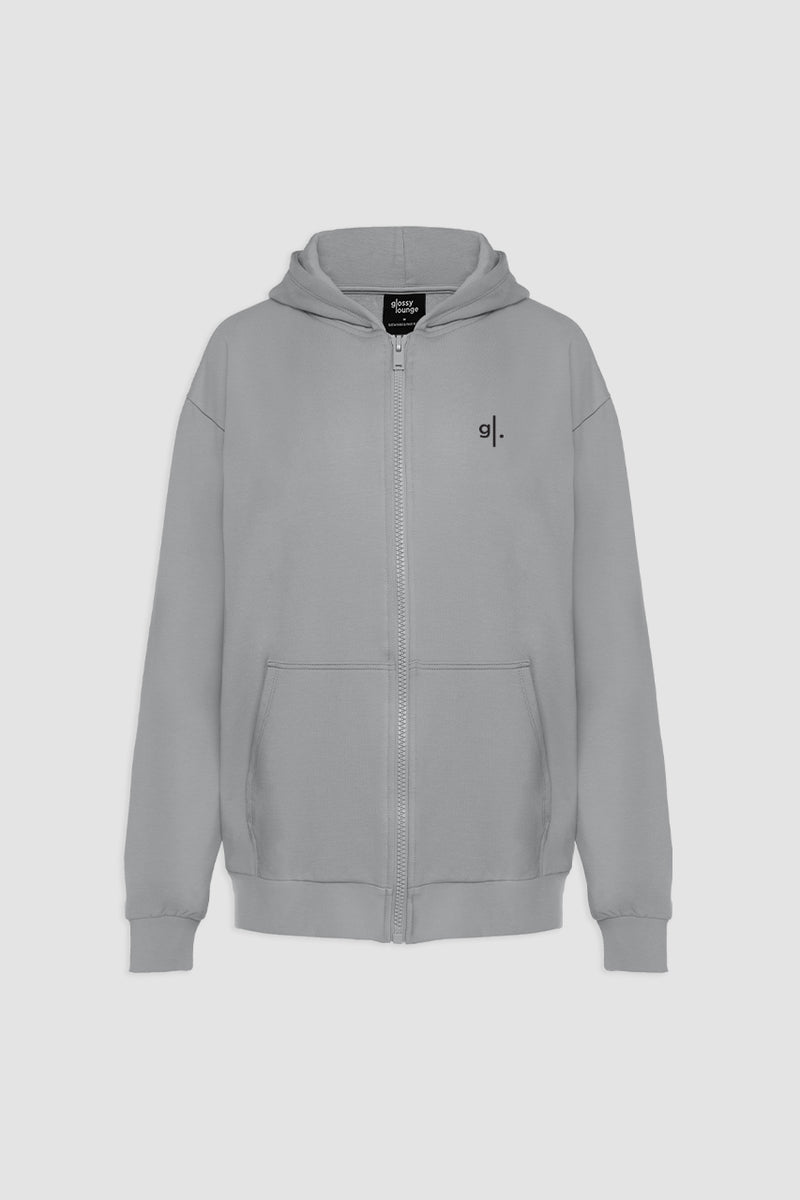 Organic Bamboo Women Oversized Zip Up Hoodie
