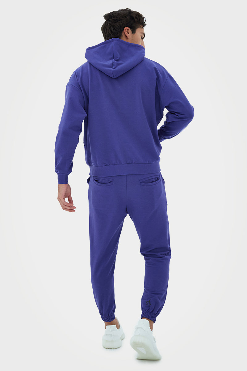 Organic Bamboo Men Oversized Zip Up Hoodie