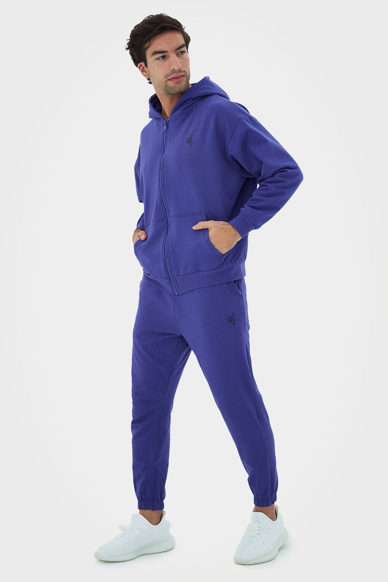 Organic Bamboo Men Oversized Zip Up Hoodie